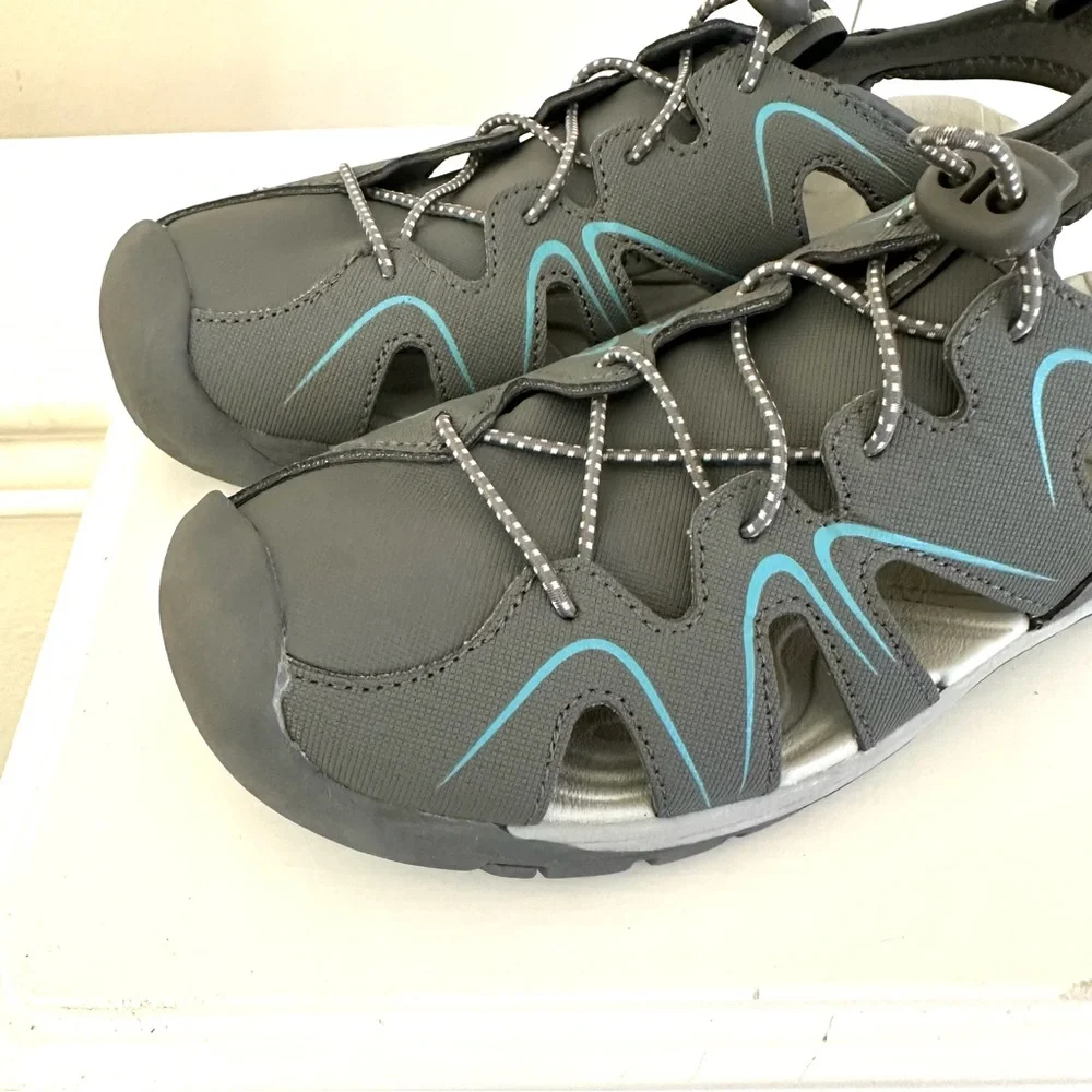 Athletic Works Womens‎ Easy On Off Bungee Laced Rugged Outdoor Sneaker Size 9